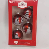 Holiday Time Ornement en verre bonhomme de neige 65 mm x 4 carats