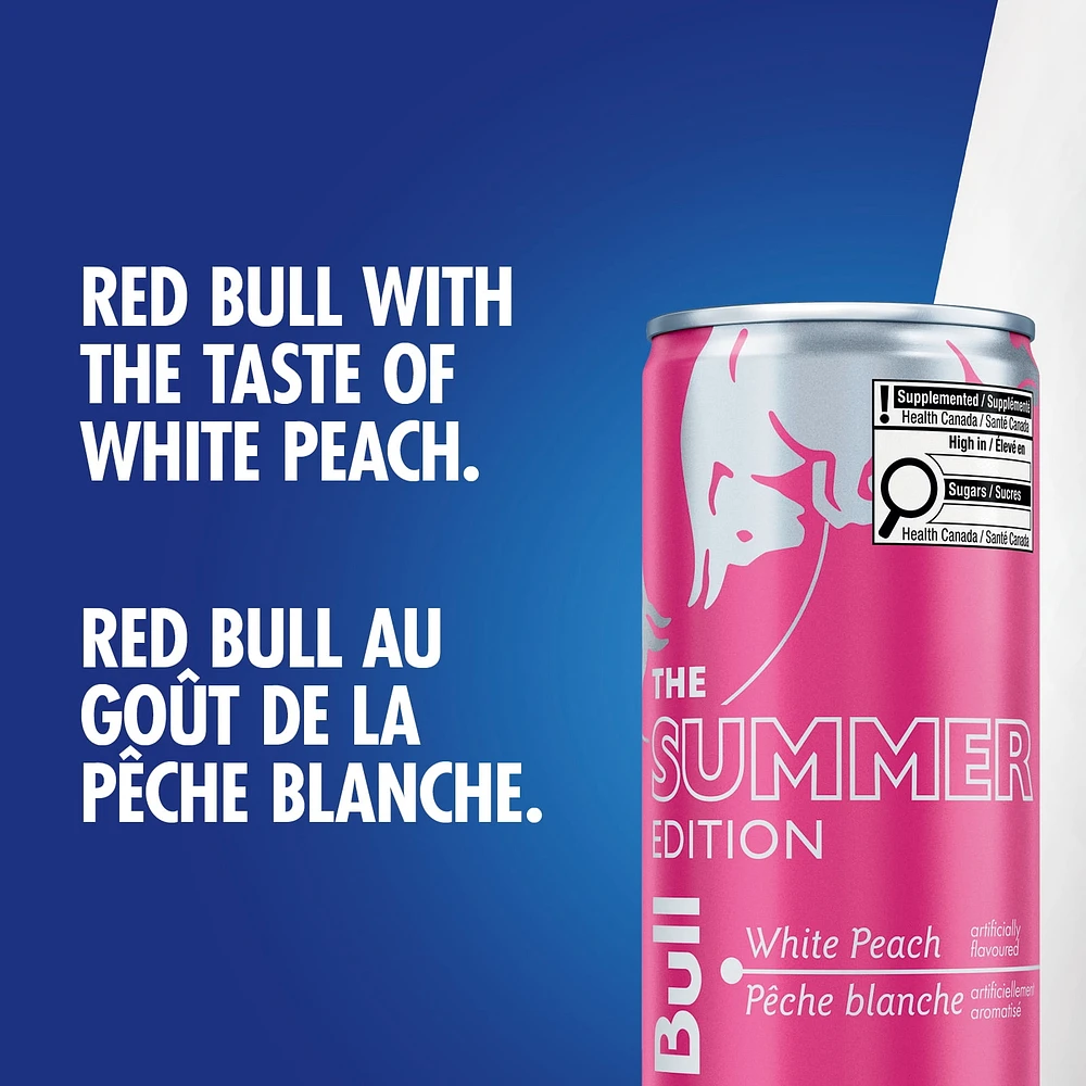 Red Bull Summer Edition pêche blanche 250ML Red Bull Summer Edition pêche blanche 250ML