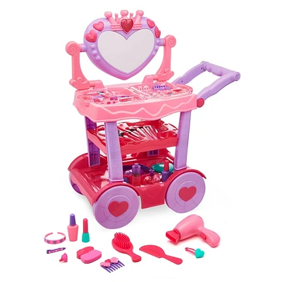 Beauty cart with light and sound