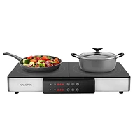 Kalorik MAXX® 2-in-1 Electric Griddle & Double Cooktop GR 52470 SS
