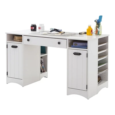 Meubles South Shore, collection Artwork, Table de travail avec rangement