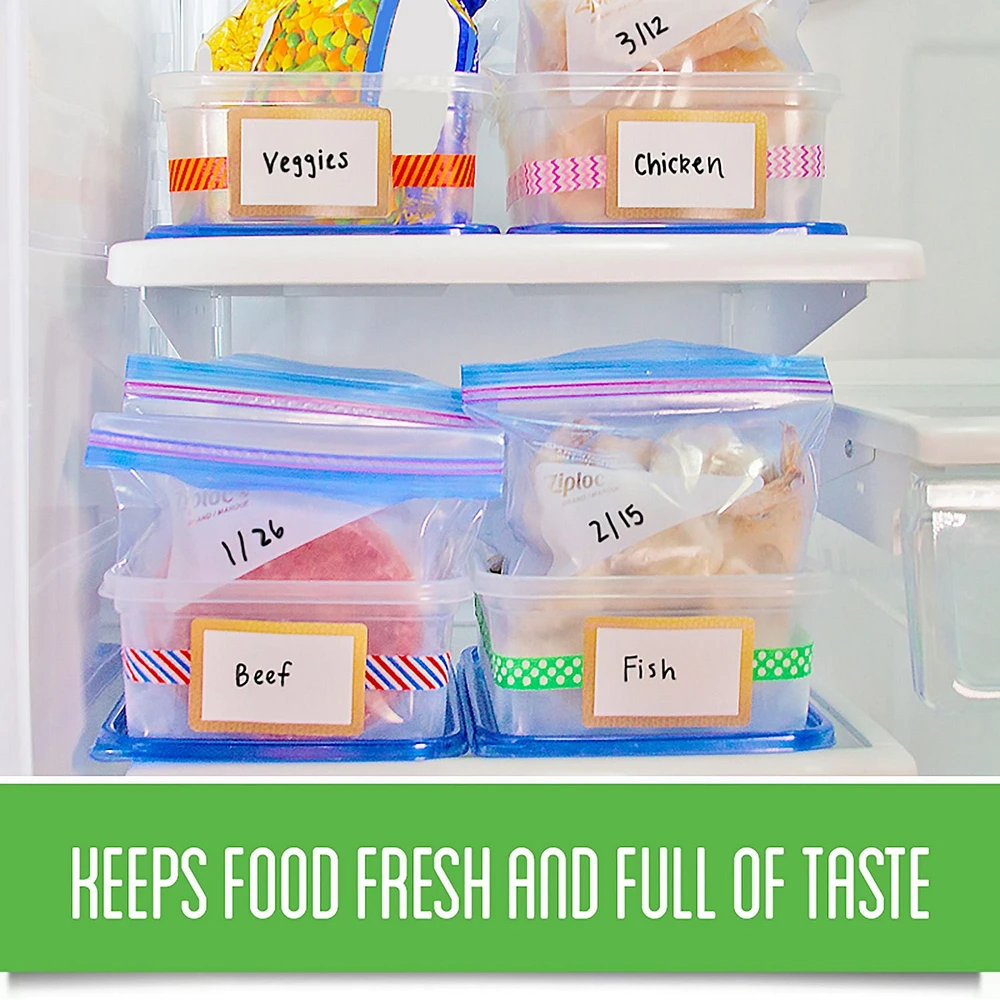 Ziploc Freezer Bags Large 3 Pack, 3 x 25 Bags