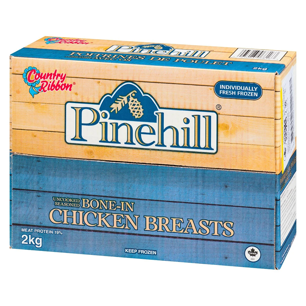 Pinehill Seasoned Bone In Chicken Breasts