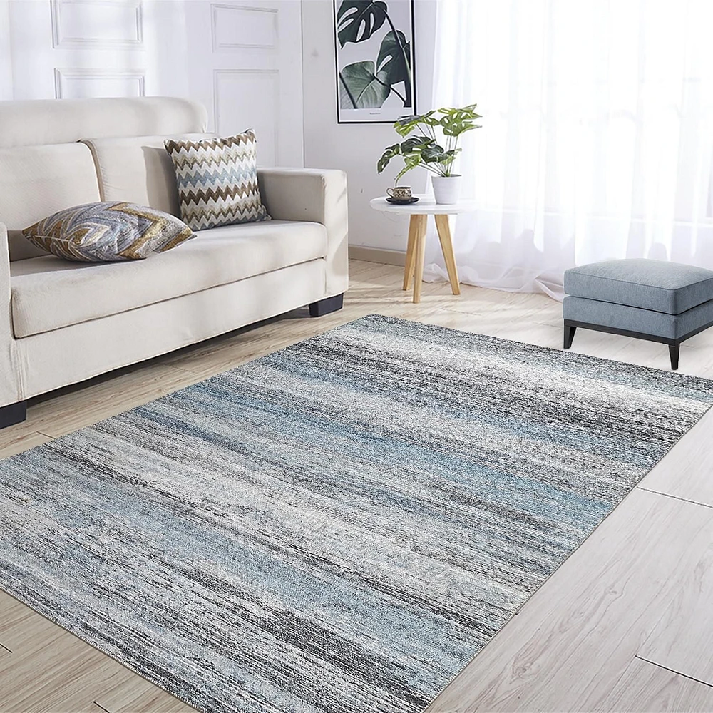 Rug Branch Emir Collection Tapis abstrait hydrofuge moderne