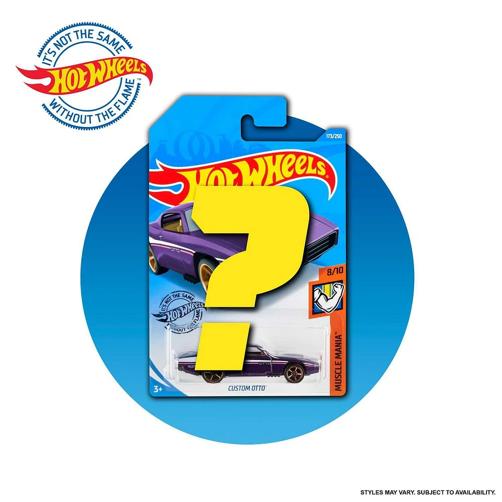 Hot Wheels Basic Car, 1:64 Scale Toy Vehicle for Collectors & Kids (1 Car; Styles May Vary)