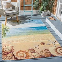 SAFAVIEH Barbados Sea Shells Outdoor Area Rug
