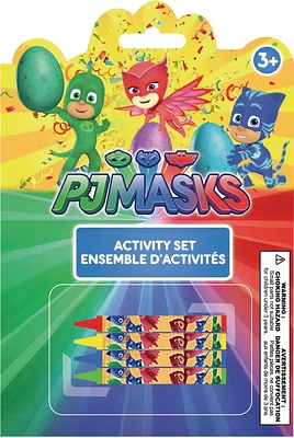 Mini Livre D'Activités avec 4 Crayons Pyjamasques
