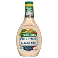 Hidden Valley Greek Tzatziki Creamy Dressing & Dip, Put together a quick, easy dinner anytime when you're stocked up with this Hidden Valley Greek Tzatziki Dressing,, 473ml