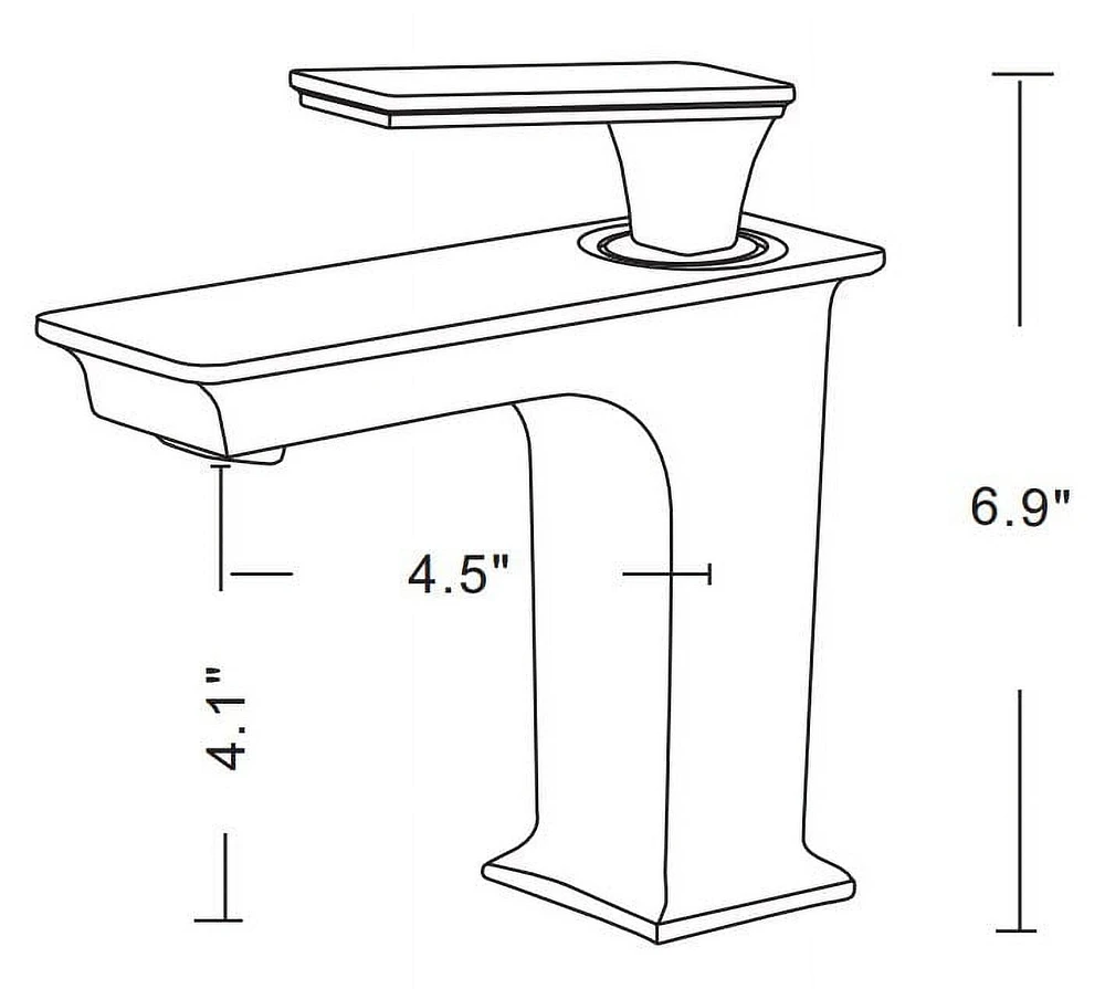 American Imaginations 18.25-in. W Drop In White Bathroom Vessel Sink Set For 1 Hole Center Faucet AI