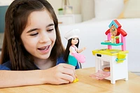 Coffret de jeu ​Barbie Chelsea Peut être Chef de pizza avec poupée Chelsea brunette