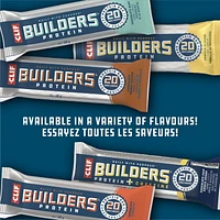 CLIF BUILDERS Protein Bars, Chocolate Mint Flavour, 20g of Protein, Prepared in Canada, Gluten Free, No Artificial Sweeteners, (Pack of 6), 408 g