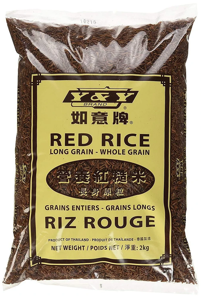 Y&Y Whole Grain Red Rice, 2 kg / bag