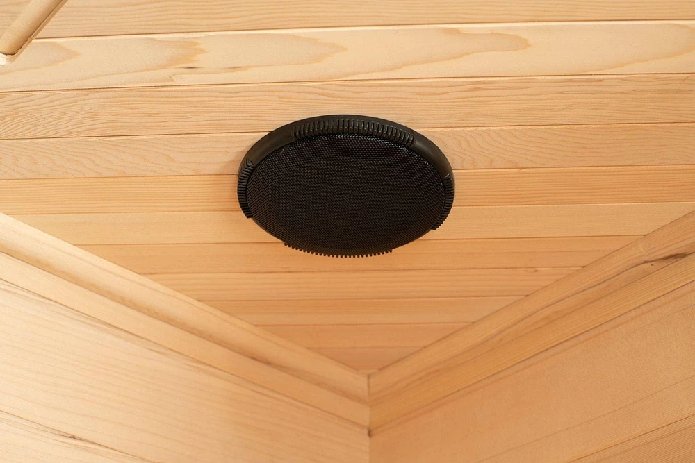 Sauna infrarouge lointain Blisspod pour 4 à 5 personnes, pruche de qualité supérieure, faible EMF, 12 radiateurs, coin, spacieux.