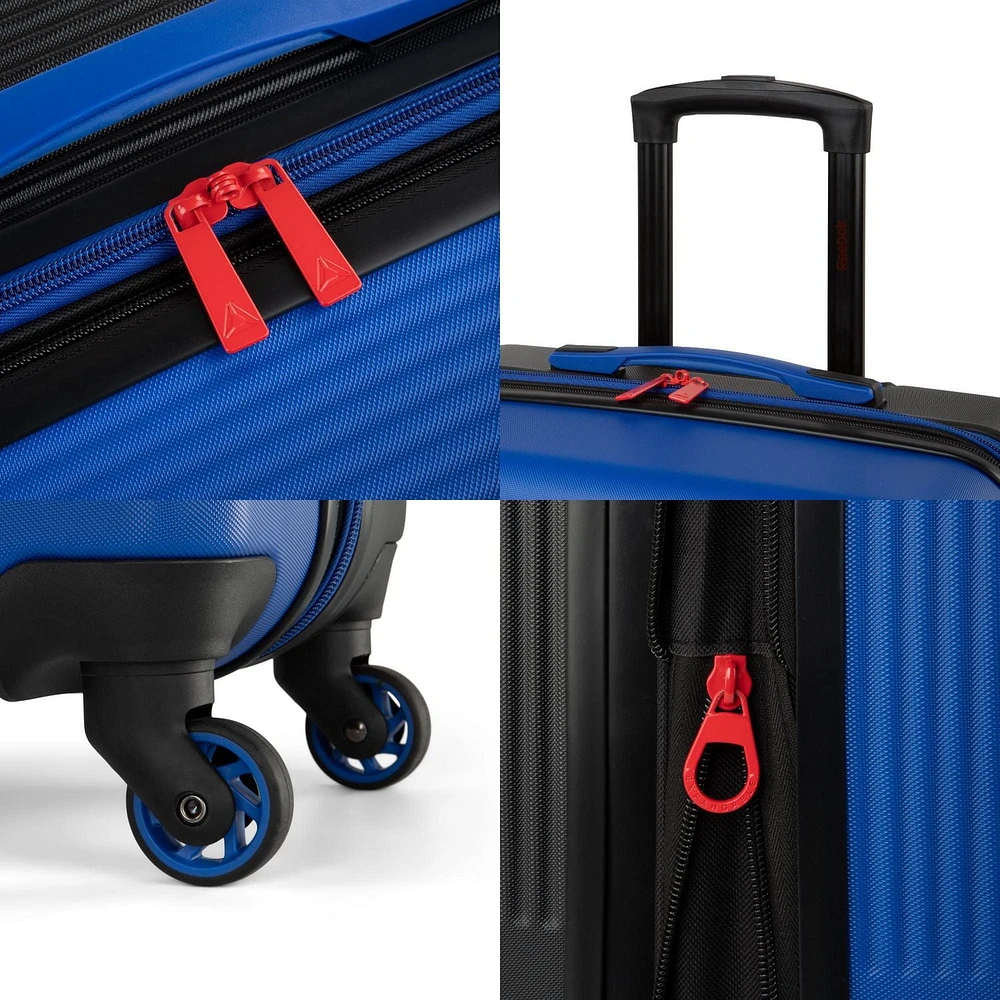 Reebok's 28" Hardside Checked Luggage offers a perfect blend of durability and style.