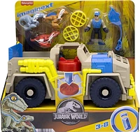 Imaginext Jurassic World Track & Transport Dino Truck Vehicle & Figure Set, 8 Pieces, Ages 3-8