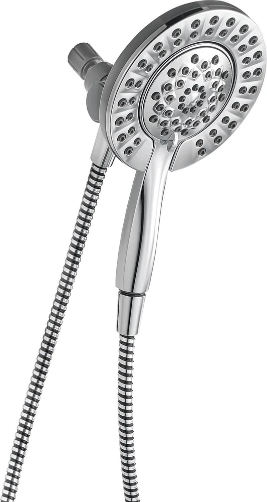 Pomme de douche et douchette à main Peerless 2-en-1 à 4 réglages en chrome Douche 2 en 1 à 4 réglages