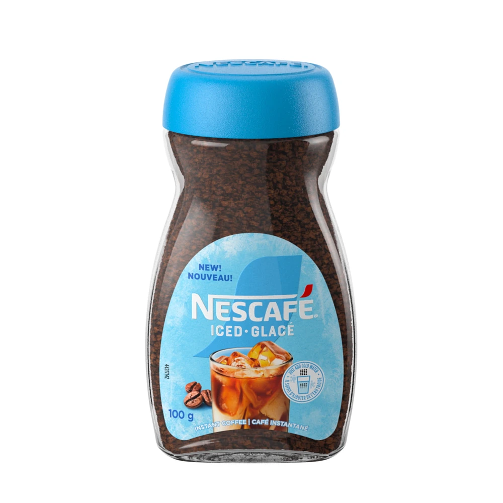 Iced Instant Coffee, No Hot Water Needed, Dissolves Quickly When Cold Water or Milk Is Added for Easy Iced Coffee, 100 g