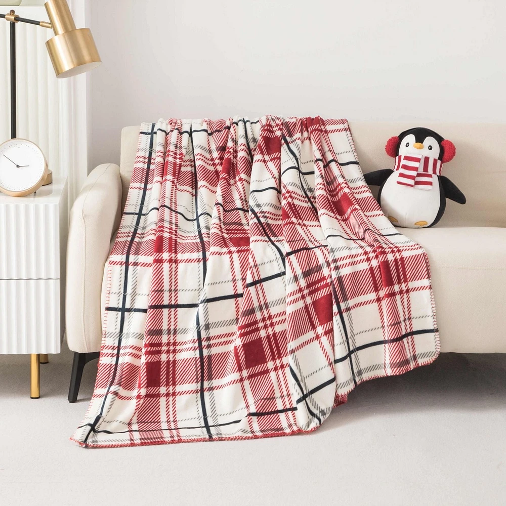 Ensemble de Coussin et Jeté Holiday Time