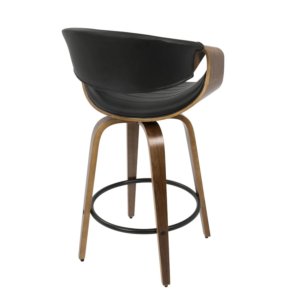 Tabouret de comptoir moderne milieu-du-siècle Symphony, de LumiSource