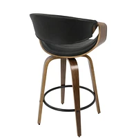 Tabouret de comptoir moderne milieu-du-siècle Symphony, de LumiSource