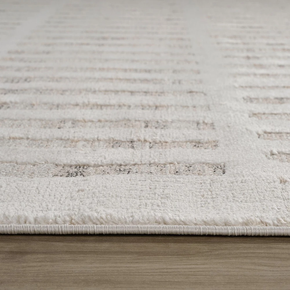 Tapis Branch Astra Tapis d'intérieur moderne, beige crème, abstrait - Salon, chambre