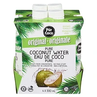 Eau de coco pure Pür Coco 4x330ml