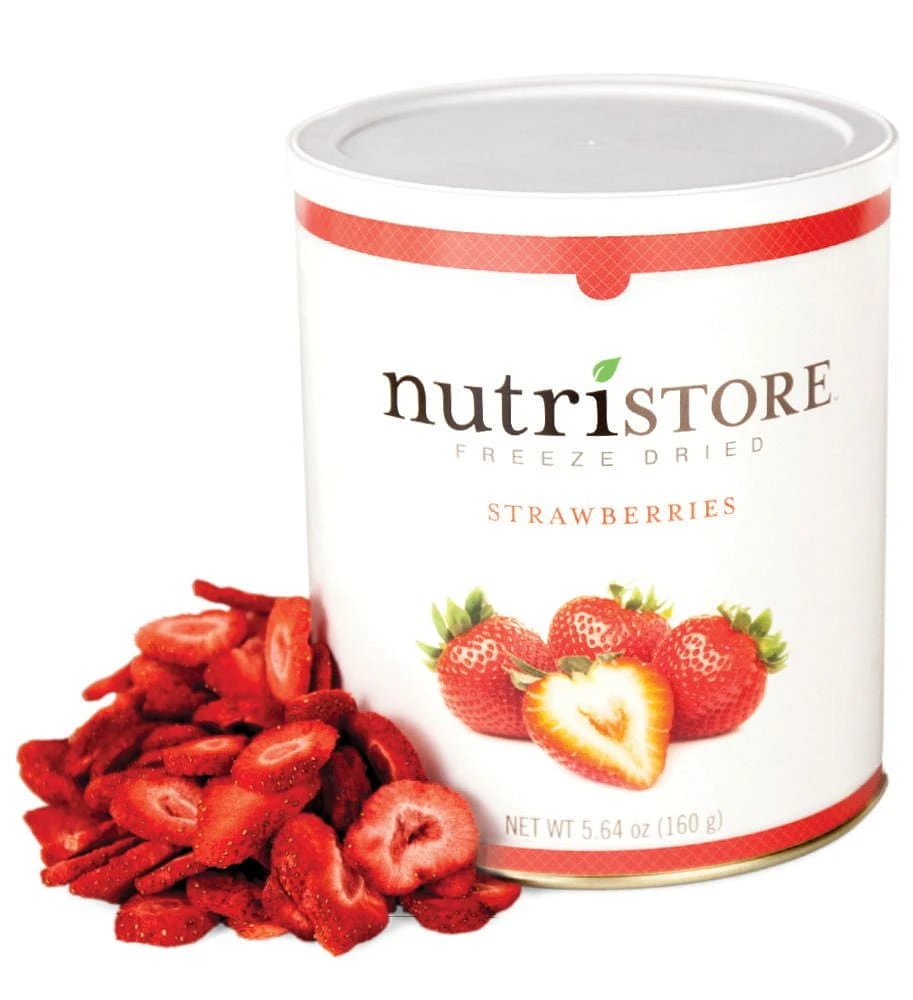 Freeze Dried Strawberries – Nutristore #10 Can