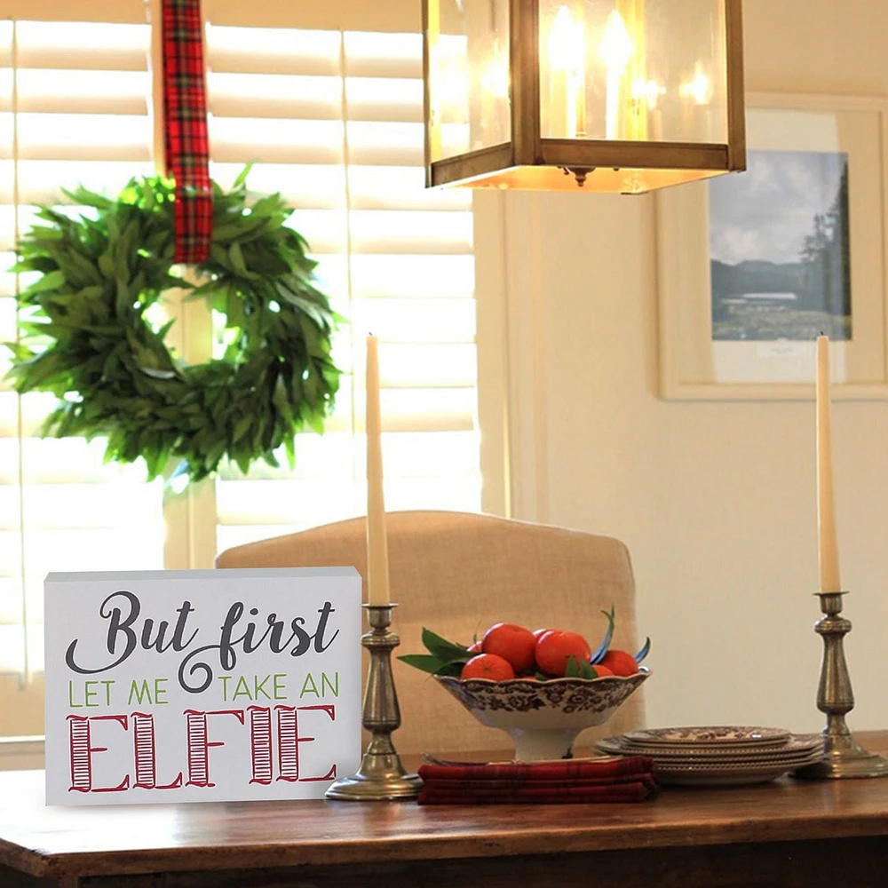 Avis pour dessus de table Holiday time avec inscription «Take and Elfie»