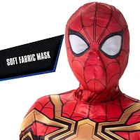 MARVEL’S SPIDER-MAN INTEGRATED SUIT QUALUX COSTUME (CHILD) - Poly Jersey Jumpsuit Stuffed with Polyfill and Fabric Mask