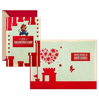 Hallmark Pack of 4 Super Mario Valentines Day Cards (Next Level)
