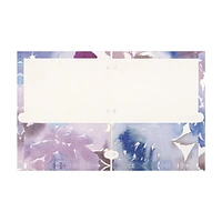 PEN+GEAR BLUE FLORAL PAPER PORTFOLIO, Fits 3-ring binders