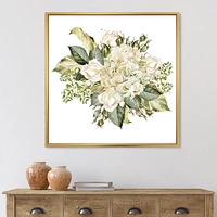 Designart Beau Bouquet Avec Hudrangea et Roses ART MURAL À CADRE FLOTTÉ