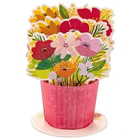 Carte en relief « Thinking of You » pour les fêtes et les anniversaires – Paper Wonder de Hallmark (Bouquet de fleurs)