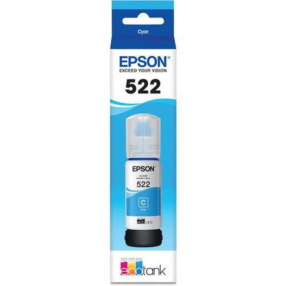 Epson T522 Cyan EcoTank Ink Bottle (T522220-S)