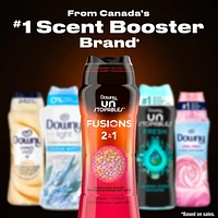 Perles rehausse-parfum pour lessive Downy Unstopables Fusions, parfum Coucher de soleil et agrumes, fraîcheur 2 en 1 toute la journée 303G