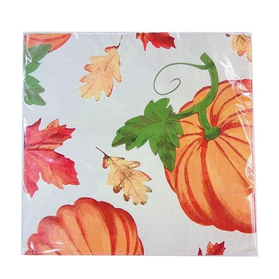 Serviettes en papier citrouille, 18 carats