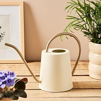 FRAÎCHE Spring Small Cream Metal Watering Can, 2 litre, One Size
