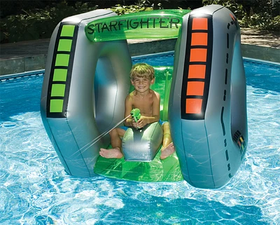 New Swimline 90753 Inflatable Swimming Pool Starfighter Super Squirter Float Toy