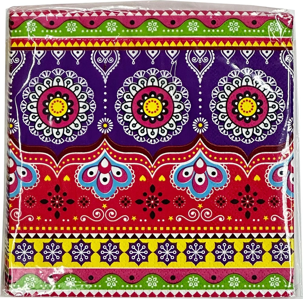 Serviette en papier Diwali, 13" x 13", 18 ct