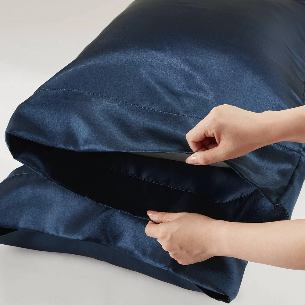 Ensemble de draps en satin Madison Park Essentials