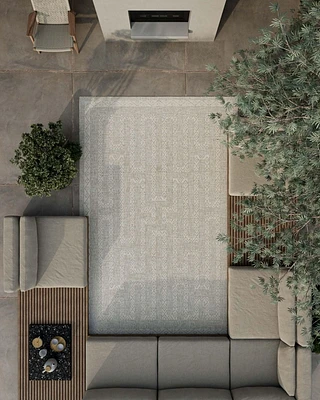 ECARPET Maze 6'6" x 9'0" Transitional Area Rug for Living Room, Bedroom, Dining Room, Entrance, Hallway and More.