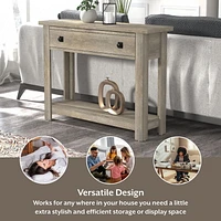 Hillsdale Coover Table console en bois avec 1 tiroir