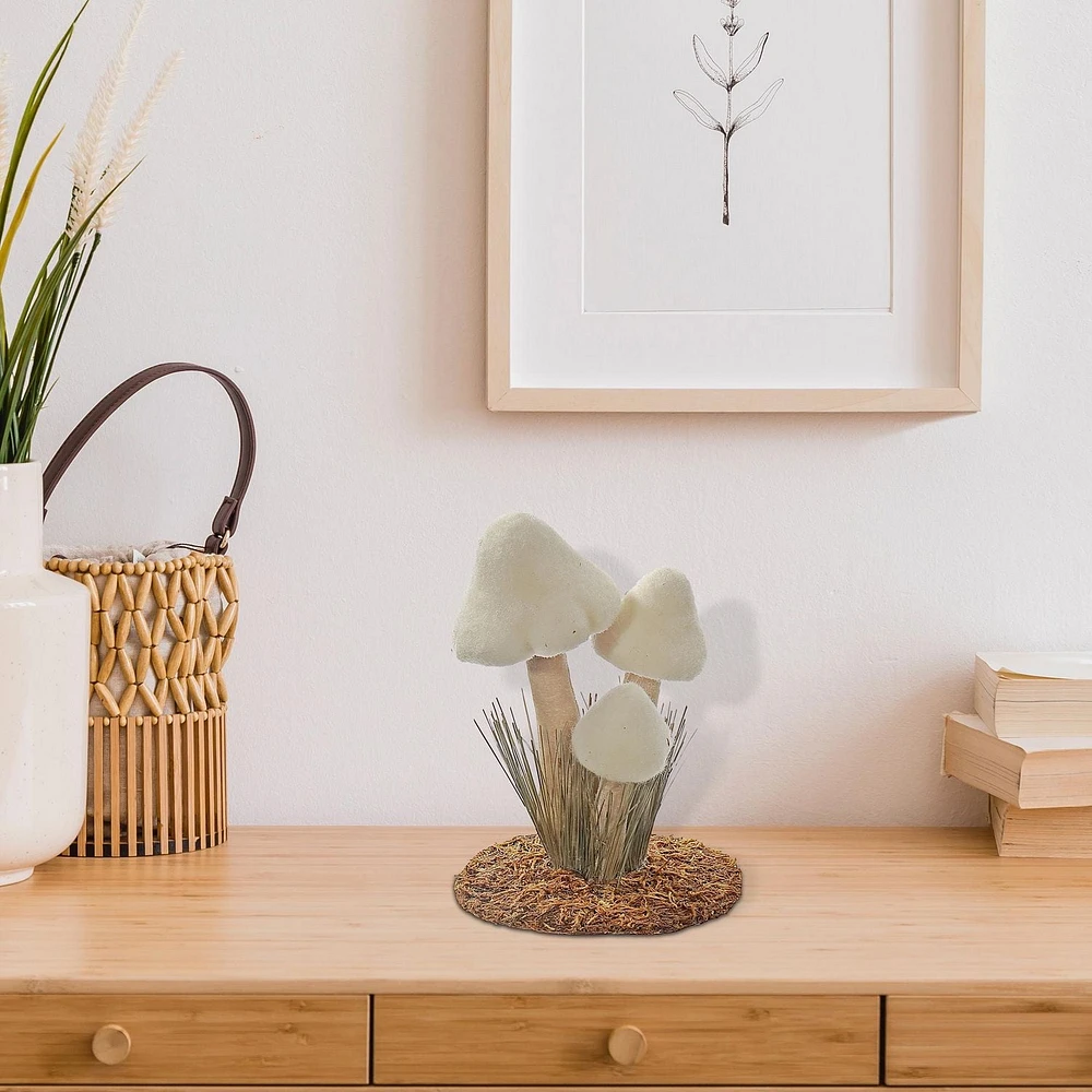 Décor Triple Champignon Blanc