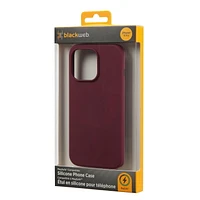 blackweb iPhone 13 Pro MagSafe Compatible Lightweight Silicone Phone Case (BWA22WI624C-Peach, BWA22WI603C-Black, BWA22WI623C-Green, BWA22WI626C-Plum), Full Protection