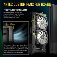 ANTEC Châssis NX416L - Mid Tower - Blanc