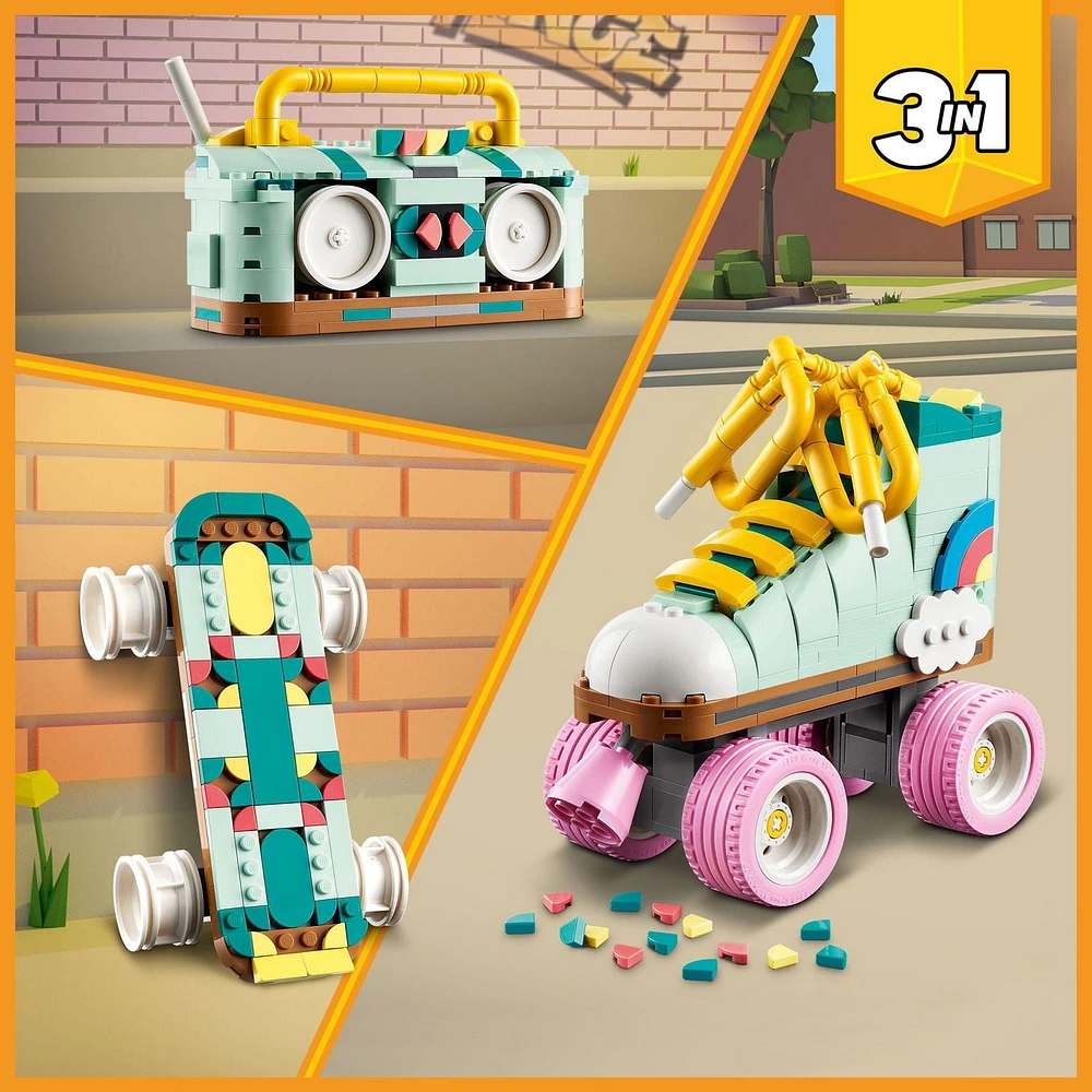 LEGO Creator Le patin à roulettes rétro 31148 Ensemble de construction (342 pièces) Comprend 342 pièces, 8+ ans