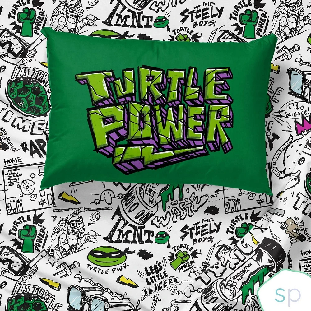 Les Tortues Ninja Ensemble de Draps 3-Pièces pour Lit 1 Place Pour Lit 1 Place
