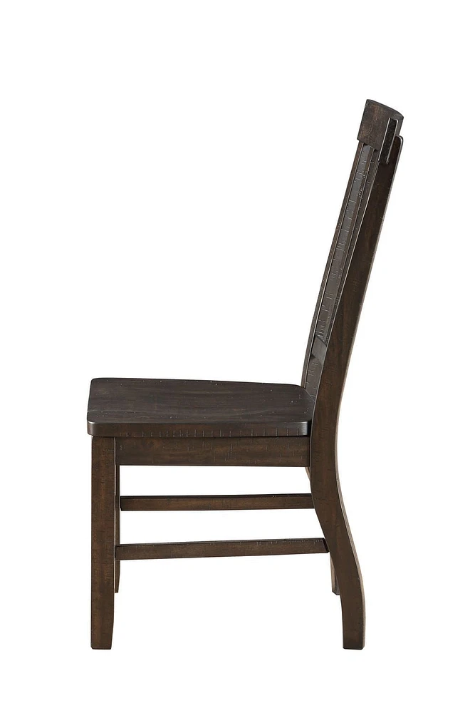 ACME Maisha Side Chair (Set-2) in Rustic Walnut