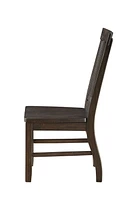 ACME Maisha Side Chair (Set-2) in Rustic Walnut