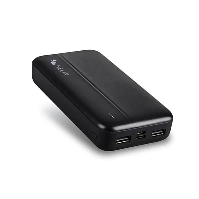 Emerge Helix TurboVolt+ 20,000 mAh Power Bank avec USB-A and USB-C Ports, Noir